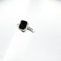 Black center stone Ring