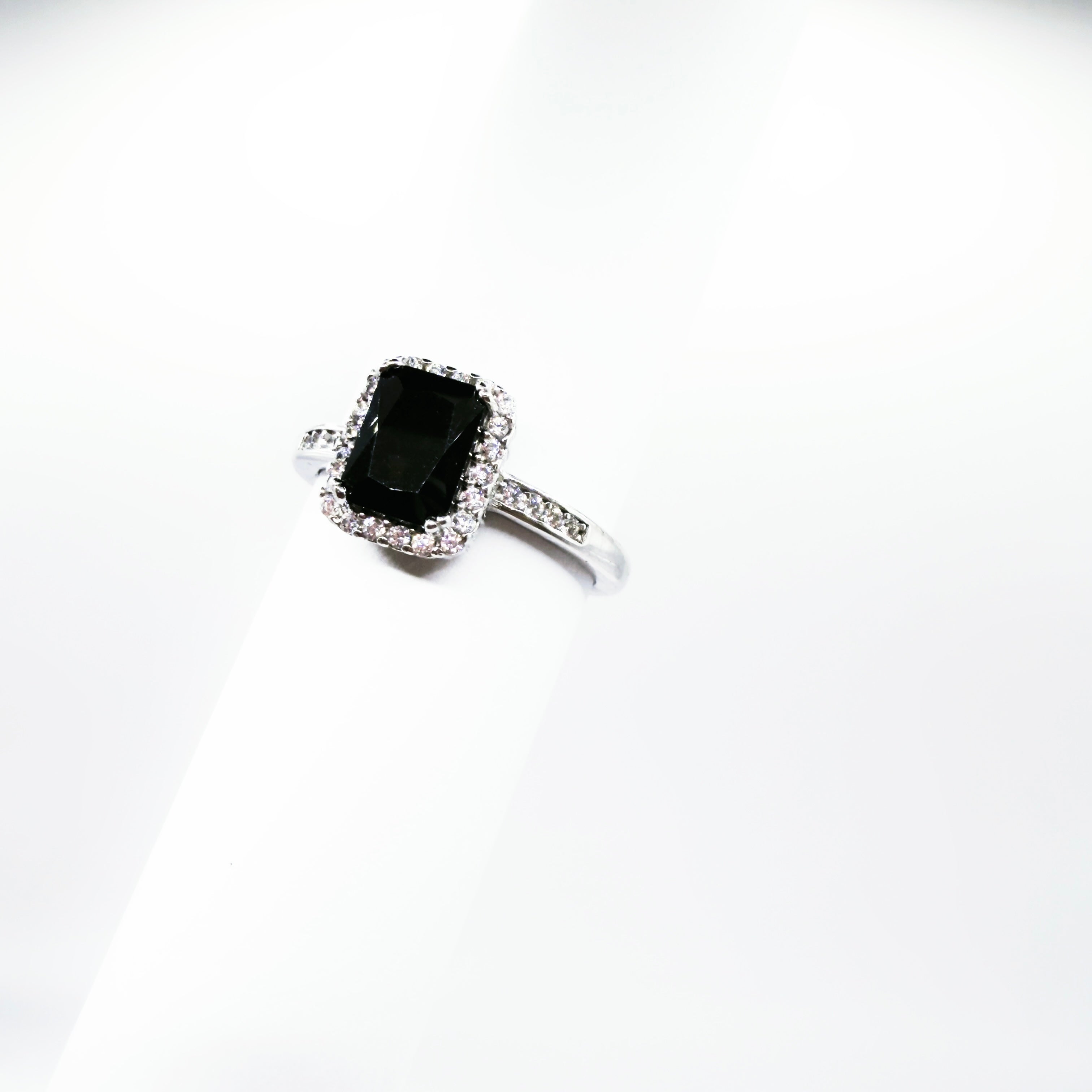 Black center stone Ring