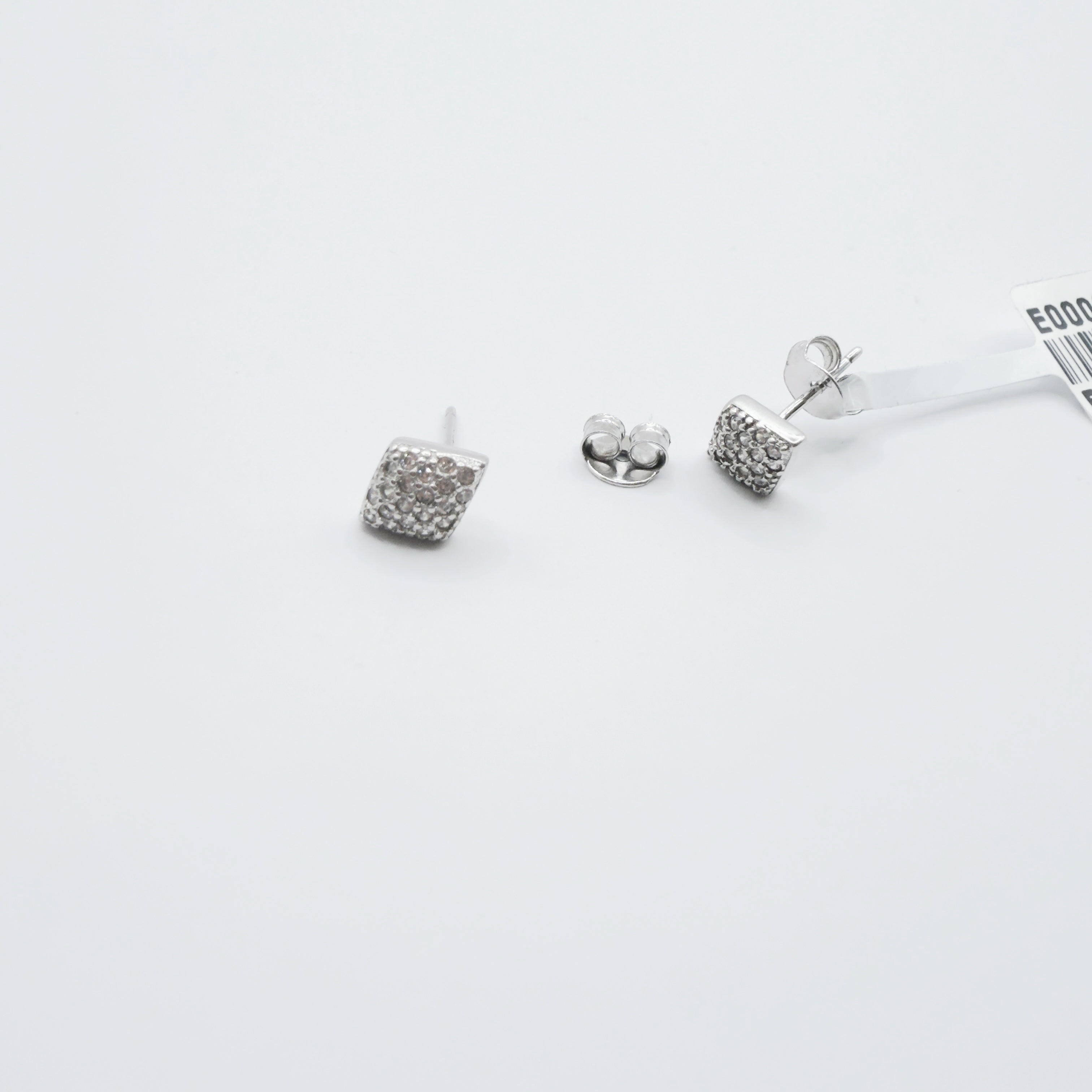Pavé Rhombus Studs