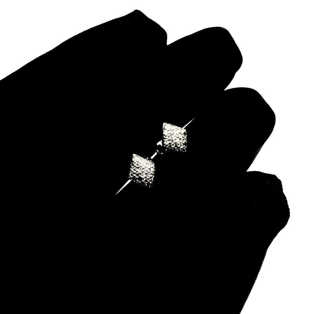 Pavé Rhombus Studs