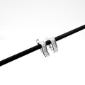 Rectangular Pavé Hoop Earrings
