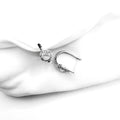 Halo CZ Hoop Earrings
