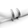 Pavé CZ Hoop Earrings