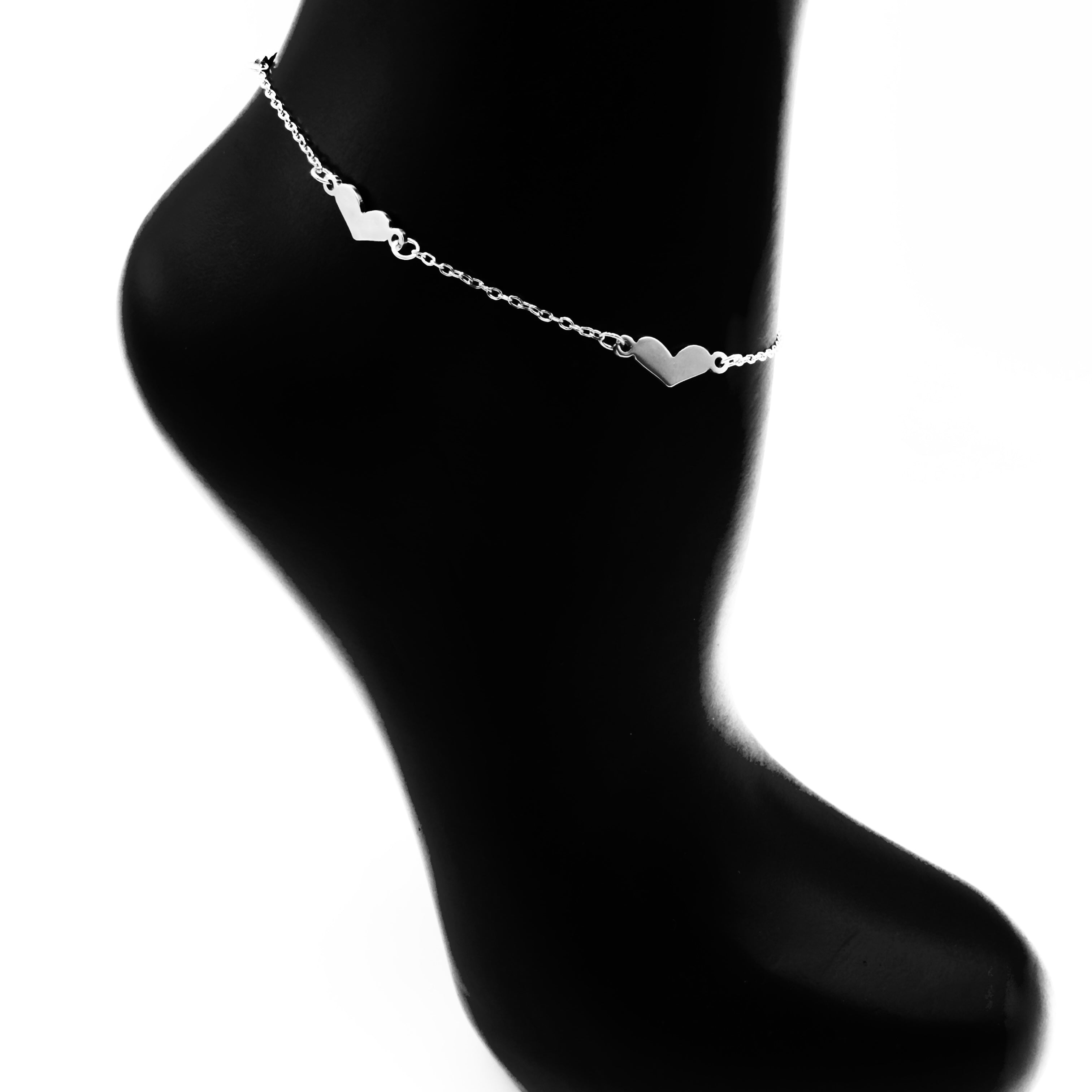 Hearts anklet