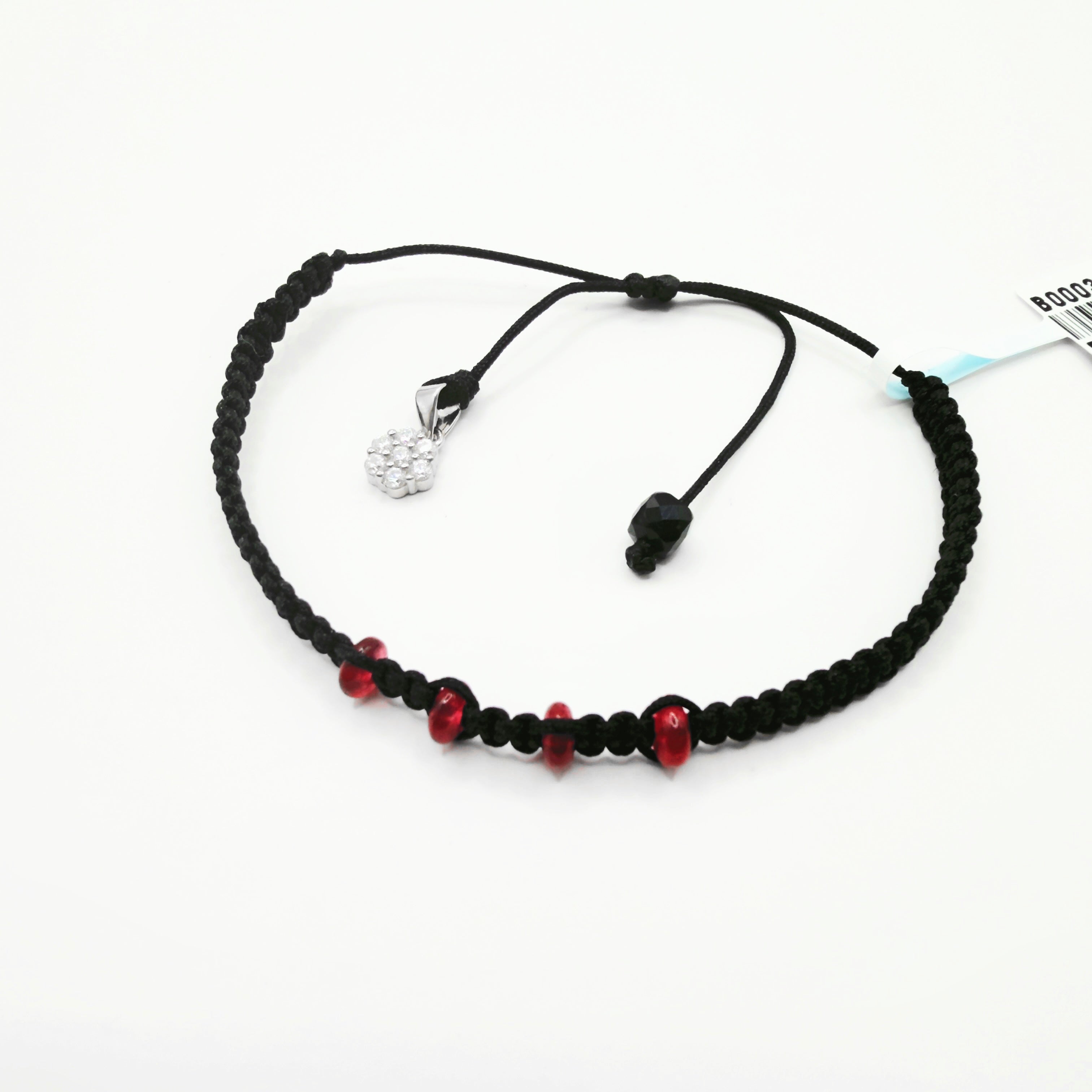 Natural Ruby Macramé Bracelet