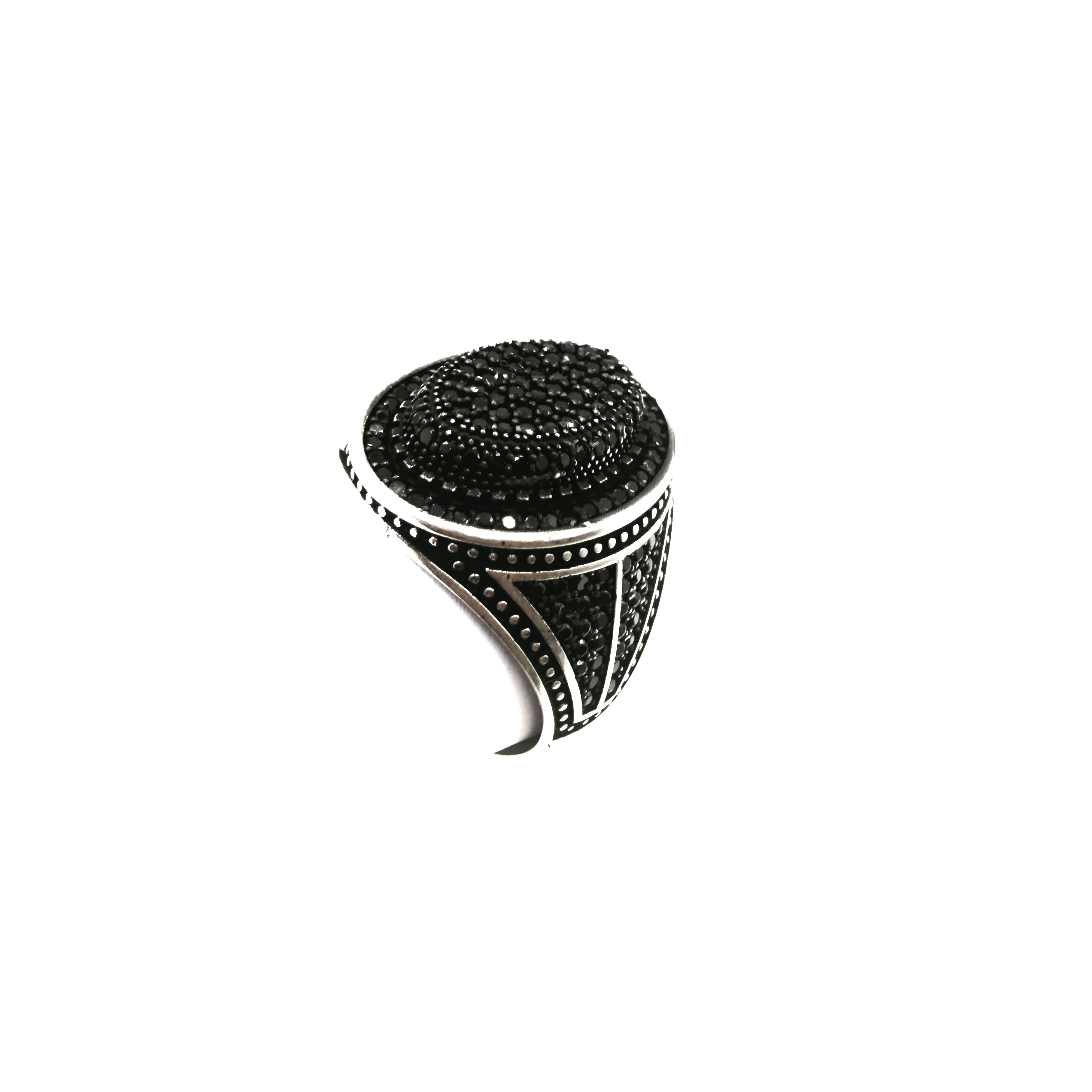 Black Pavé Ring