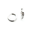 Princess Cut CZ Hoop Earrings