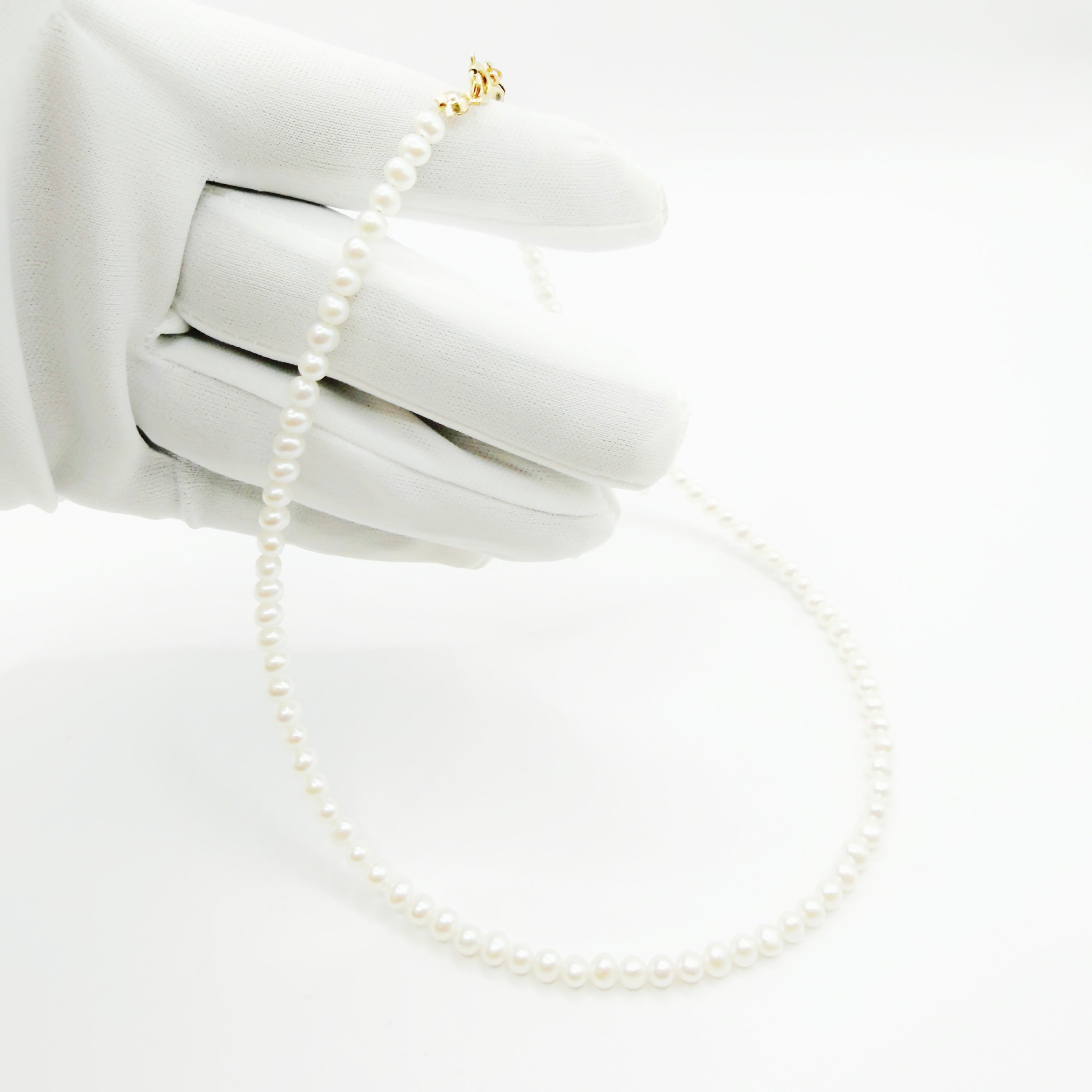 Classic Pure White Freshwater Pearl Necklace