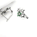 Green Star Earrings