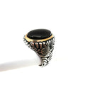 Ottoman Tughra Black Onyx Ring