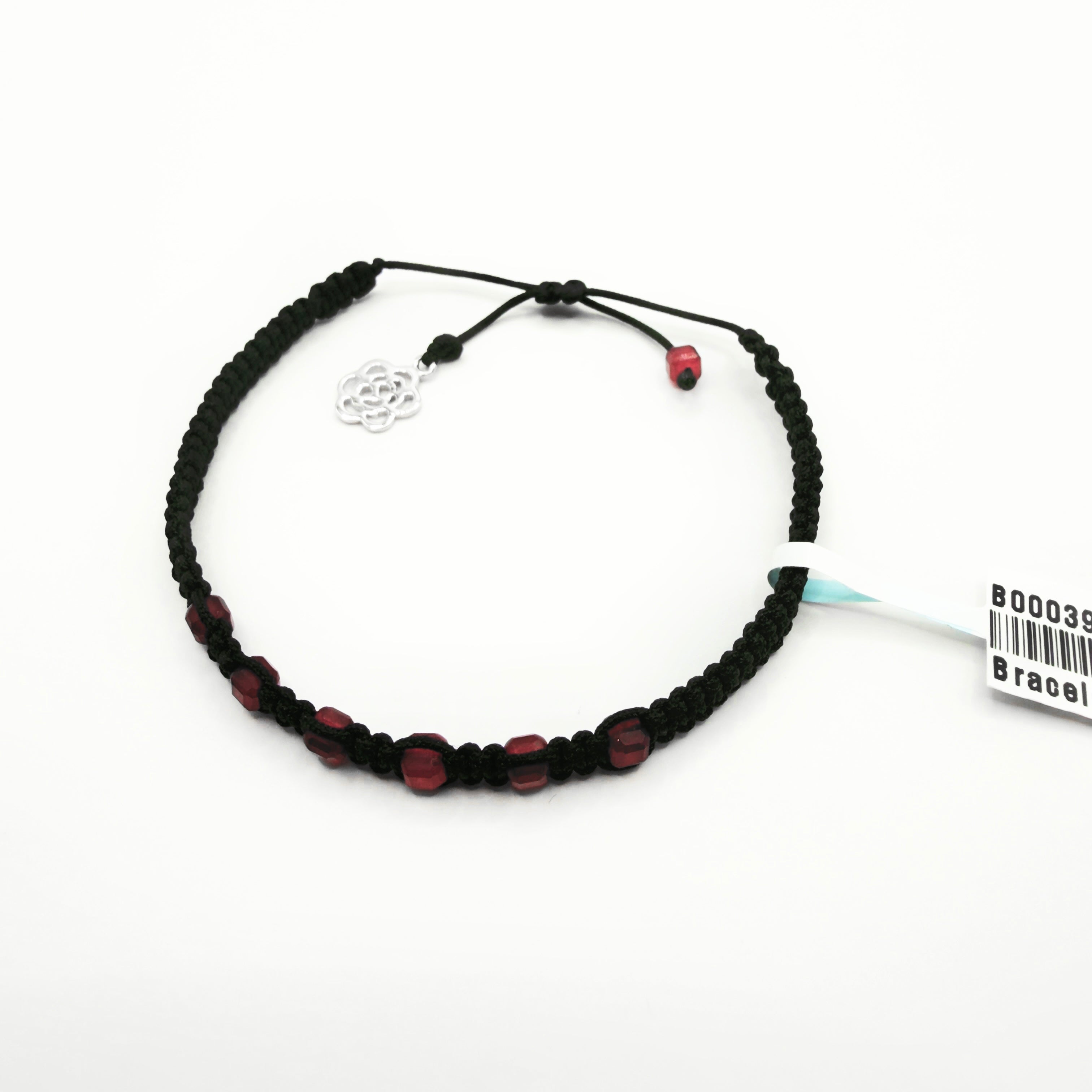 Natural Ruby Macramé Bracelet