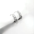 Classic Stone Hoop Earrings