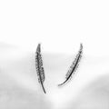 Feather Cubic Zirconia Earrings