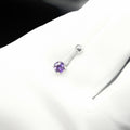 Purple Brilliance Belly Button Ring
