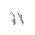 Star Cluster Drop Hoop Earrings