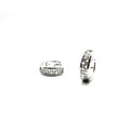 Double Row CZ Hoop Earrings