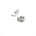 Infinity CZ Hoop Earrings