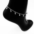 Oval drops anklet