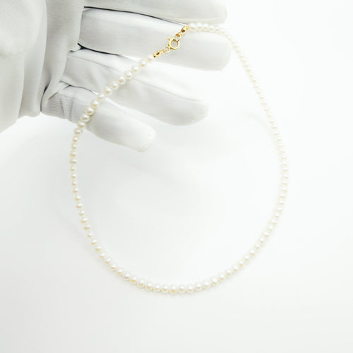 Classic Pure White Freshwater Pearl Necklace