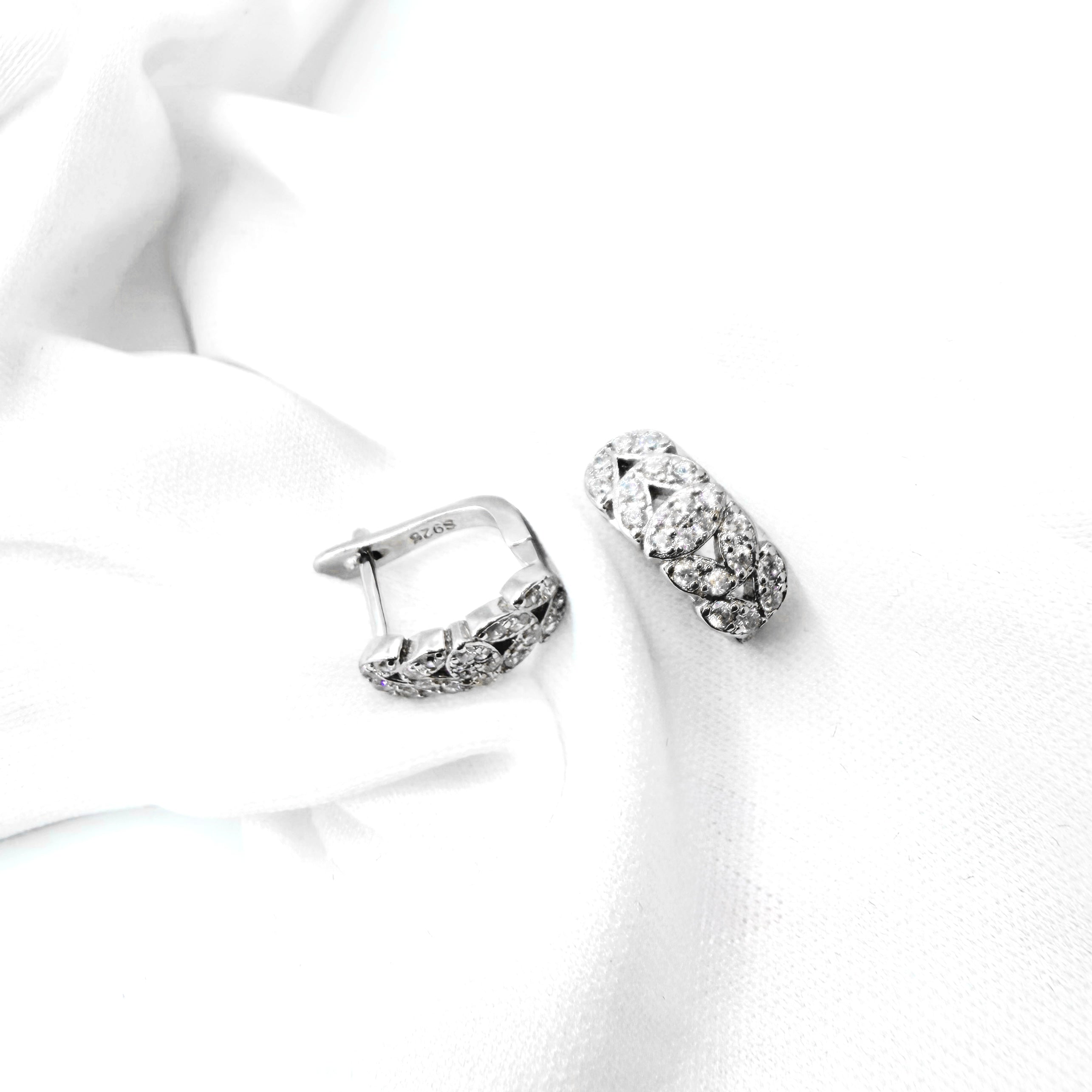 Cluster Hoop Earrings