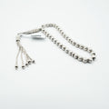 Ribbed Silver Misbaha