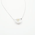 Modern Pearl Arc Necklace