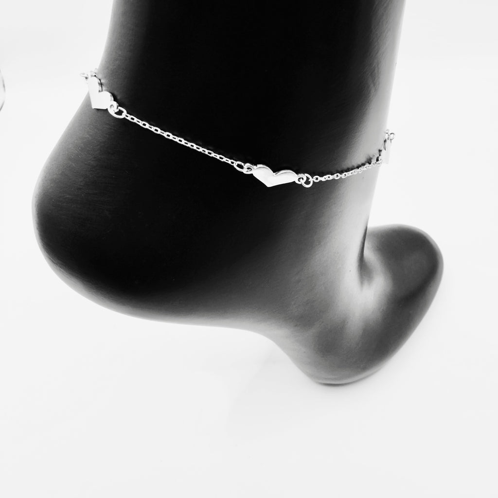 Hearts anklet