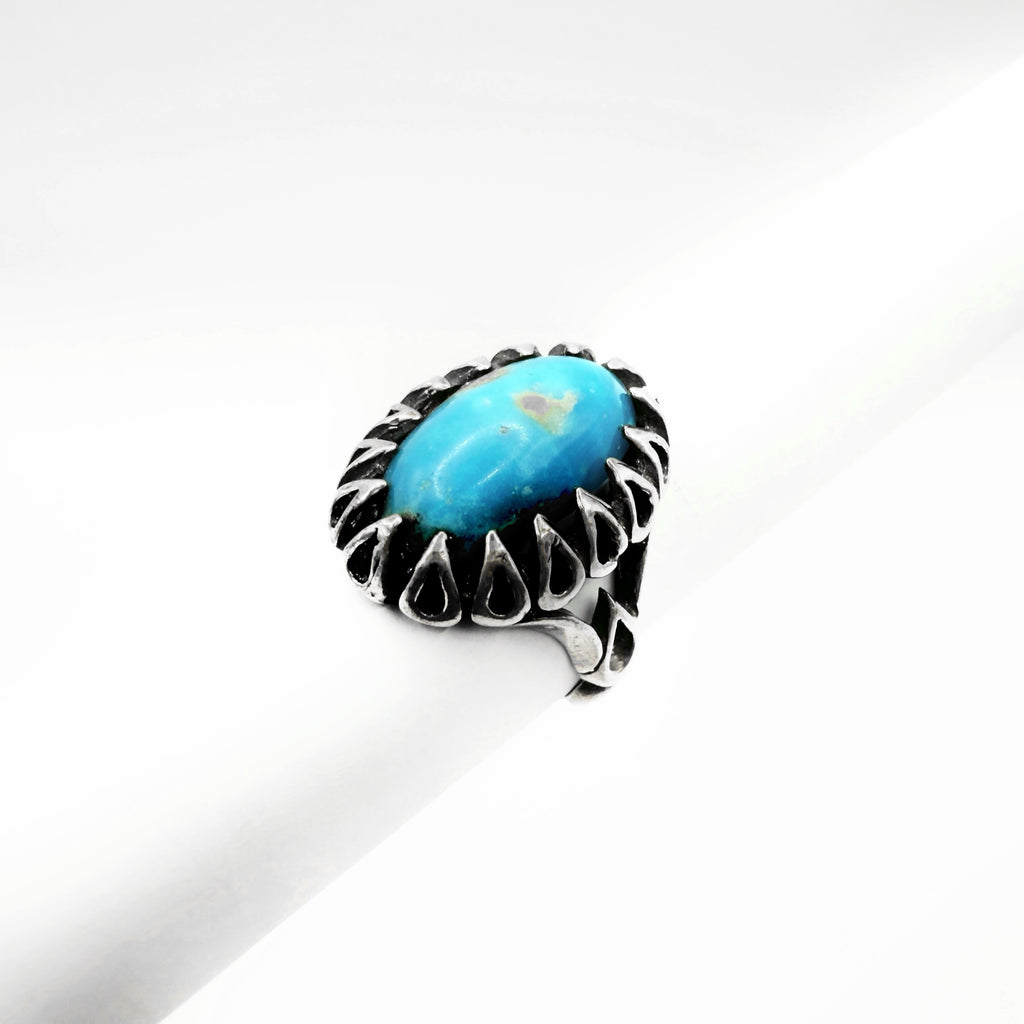 Natural turquoise ring