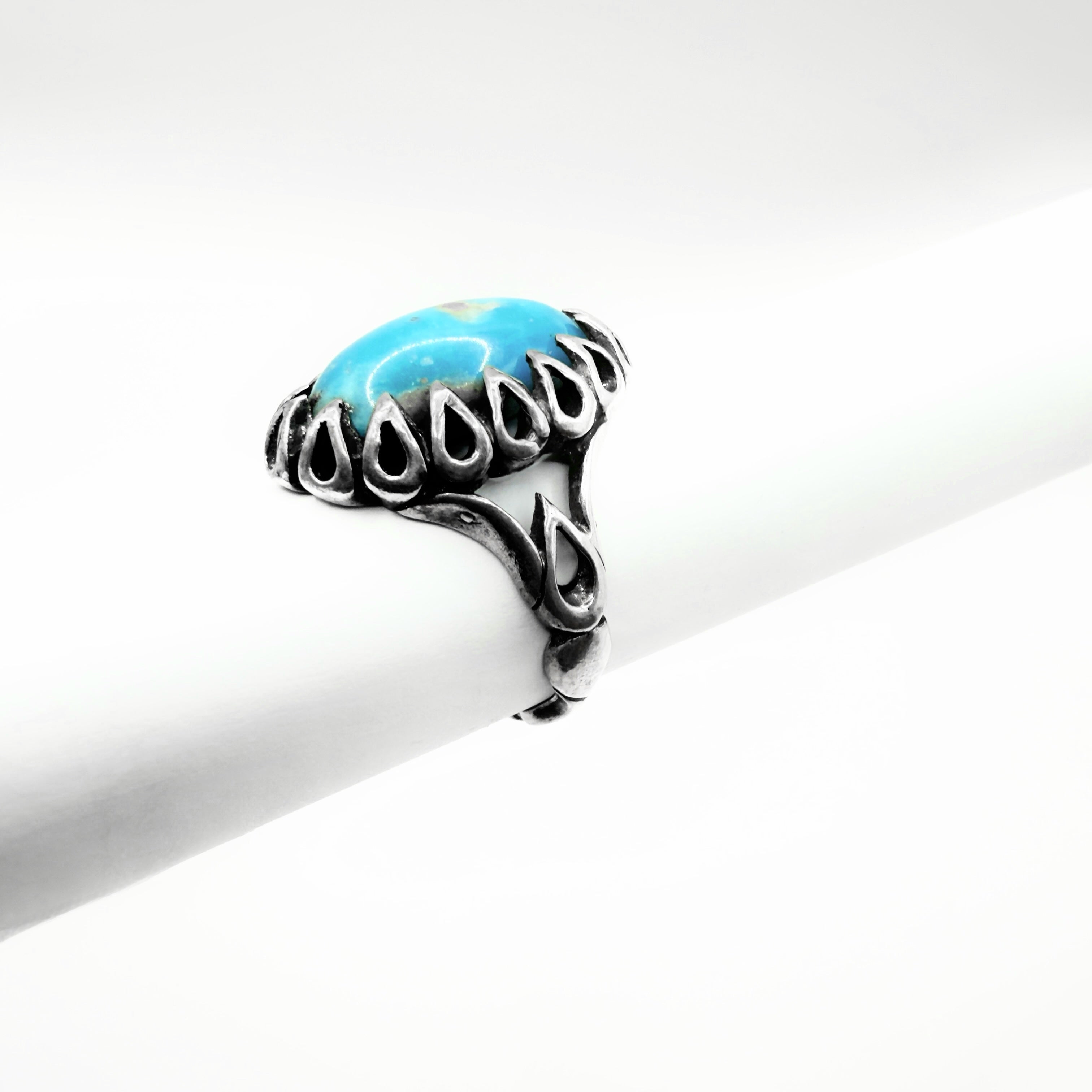 Natural turquoise ring