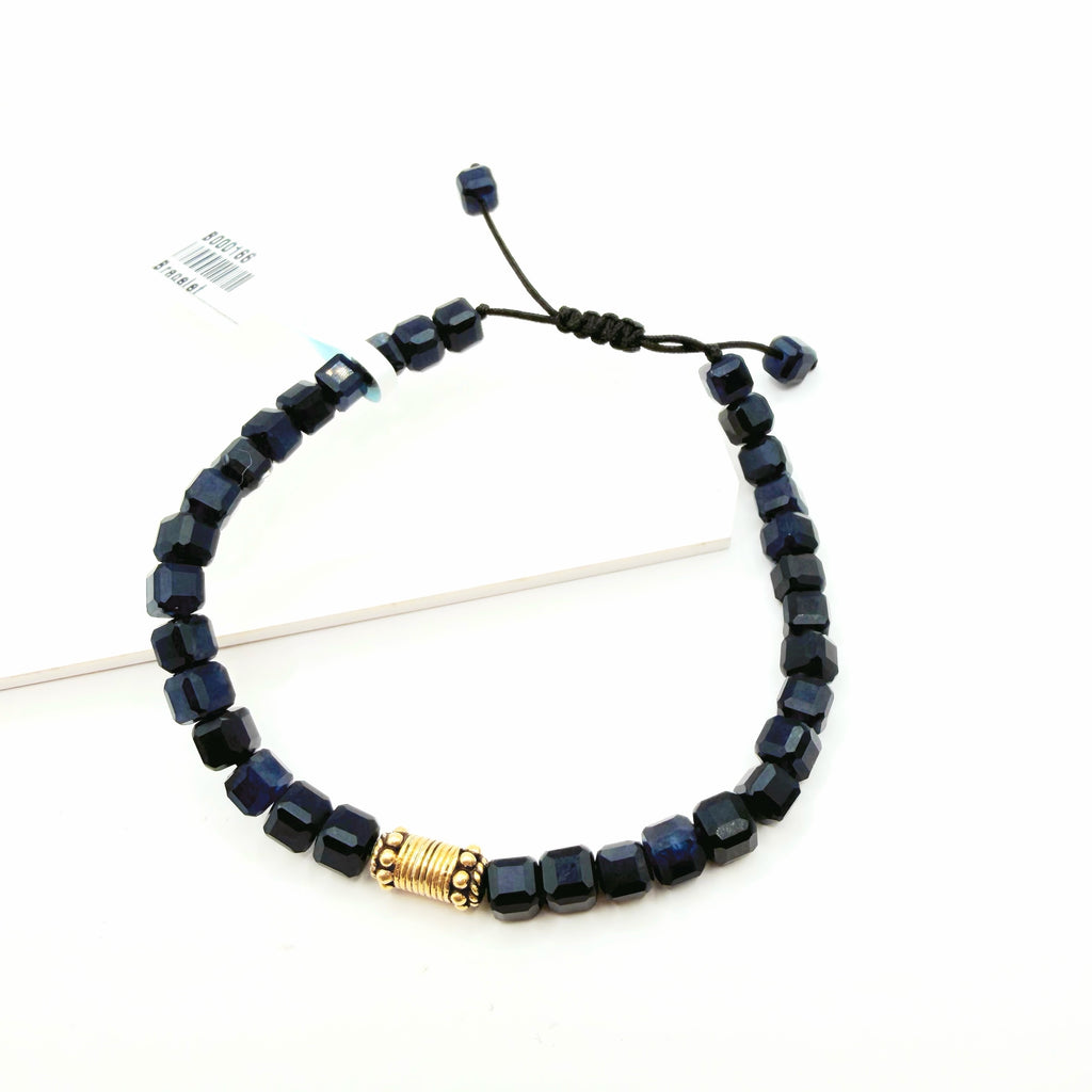 Natural Sapphire Gold-Plated Silver Bracelet