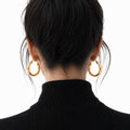 Gold-Plated Silver Hoops