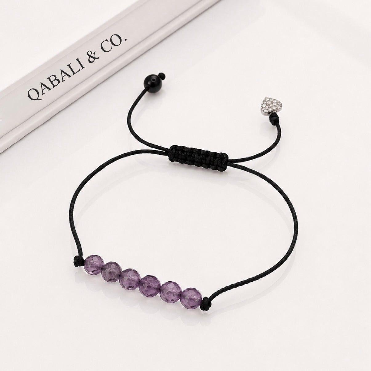 Natural Amethyst Macramé Bracelet
