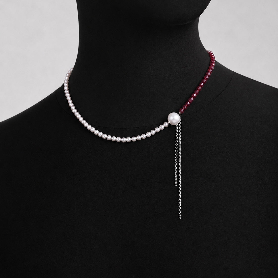 Ruby & Pearl Necklace