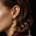 Geometric Arc Drop Earrings