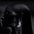 Geometric Arc Drop Earrings